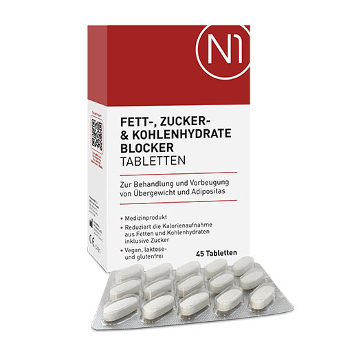 N1 Fett- Zucker- & Kohlenhydrate Blocker Tabletten
