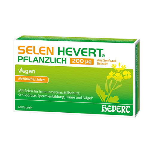 SELEN HEVERT pflanzlich 200 &mu;g Kapseln