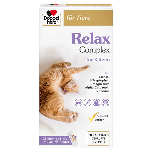DOPPELHERZ f&uuml;r Tiere Relax Complex Port.Btl.f.Kat.