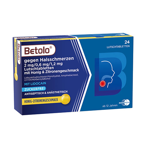 BETOLO gegen Halsschm.2/0.6/1,2 mg Lut.-Tab.Hon-Zi
