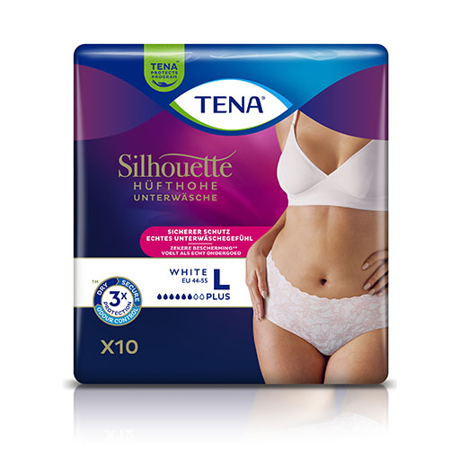 TENA SILHOUETTE plus L white Inkontinenz Pants