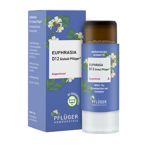 EUPHRASIA D 12 Globuli Pfl&uuml;ger Dosierspender