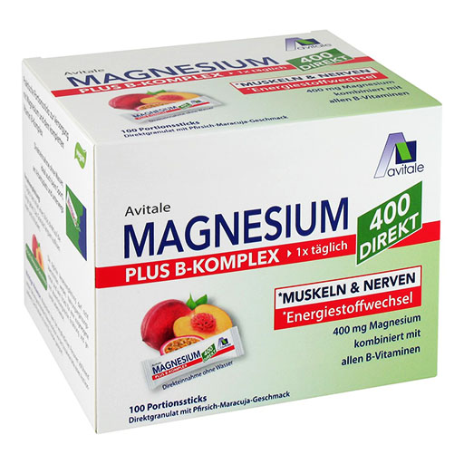 MAGNESIUM 400+B-Komplex direkt Pfir.Mar.Gra.Sticks