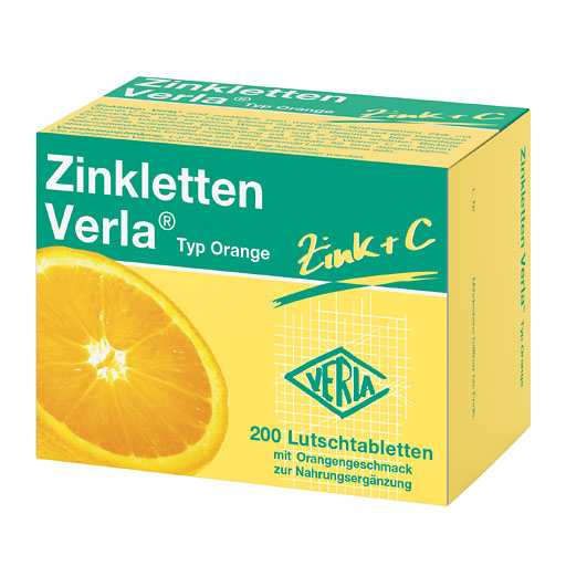 ZINKLETTEN Verla Orange Lutschtabletten