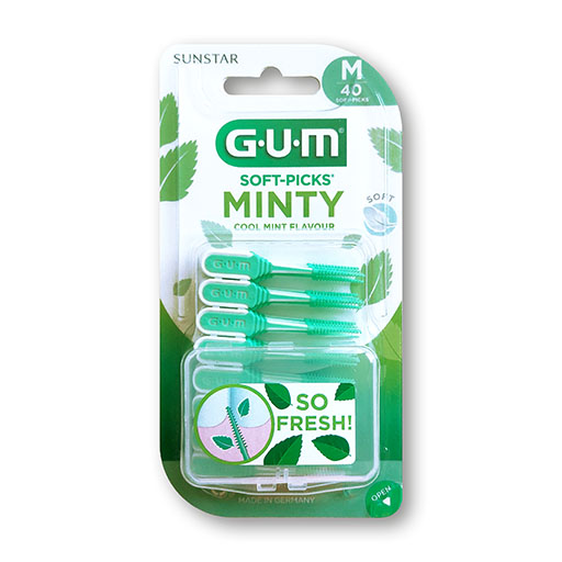 GUM SOFT-PICKS MINTY medium