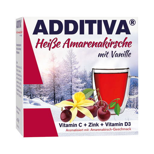 ADDITIVA hei&szlig;e Amarenakirsche mit Vanille Pulver