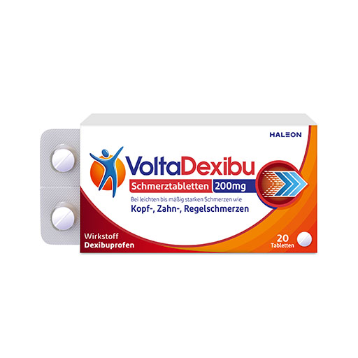 VOLTADEXIBU Schmerztabletten 200 mg Filmtabletten