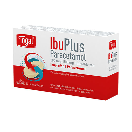 TOGAL IbuPlus Paracetamol 200 mg/500 mg Filmtabl.