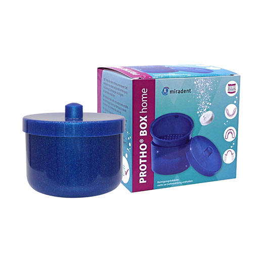 MIRADENT Protho Box Home blau Glitzer