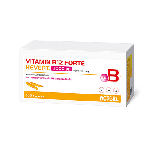 VITAMIN B12 FORTE Hevert 3000 &mu;g Inj.-Lsg.Amp.