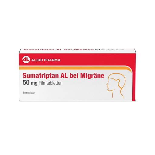 SUMATRIPTAN AL bei Migr&auml;ne 50 mg Filmtabletten