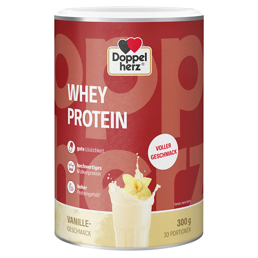 DOPPELHERZ Whey Protein Vanille-Geschmack Pulver