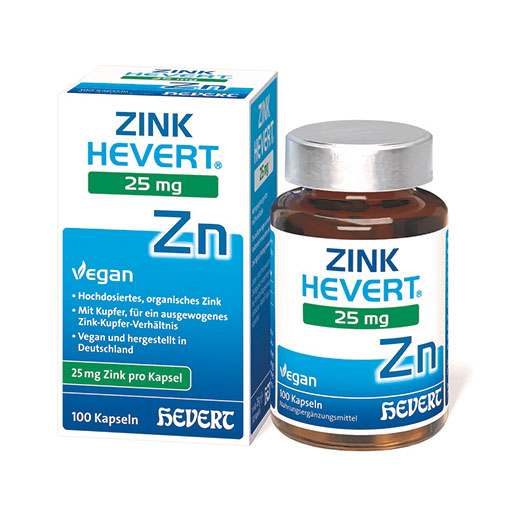 ZINK HEVERT 25 mg Kapseln