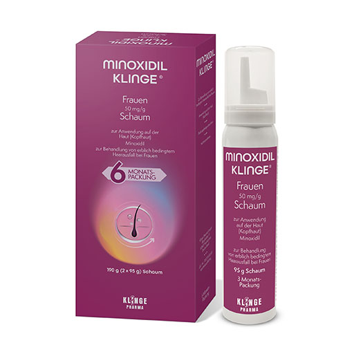 MINOXIDIL Klinge Frauen 50 mg/g Schaum