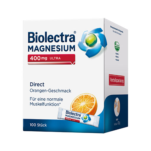 BIOLECTRA Magnesium 400 mg ultra Direct Orange